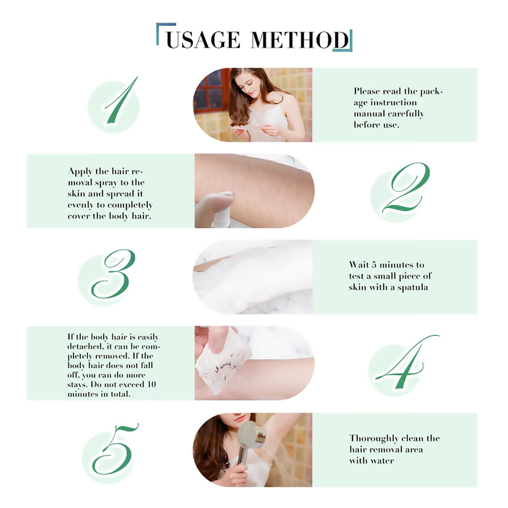 Grospe Hair Removal Spray packaging highlighting 30ml capacity for travel.