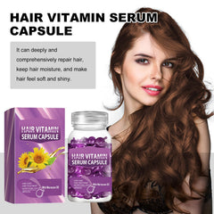 Grospe Hair Vitamin Capsules pack closeup highlighting compact, travel‑friendly treatment