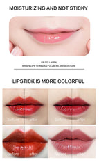 Grospe Lip Collagen application near eyes highlights collagen infusion potential.