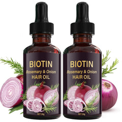 Grospe Onion Biotin Rosemary Hair Oil bottle front for quick-absorb, non-greasy hydration.