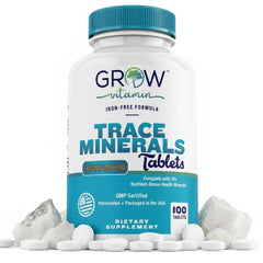 Grow Vitamin Trace Minerals Enhanced Complex bottle – 100 tablets