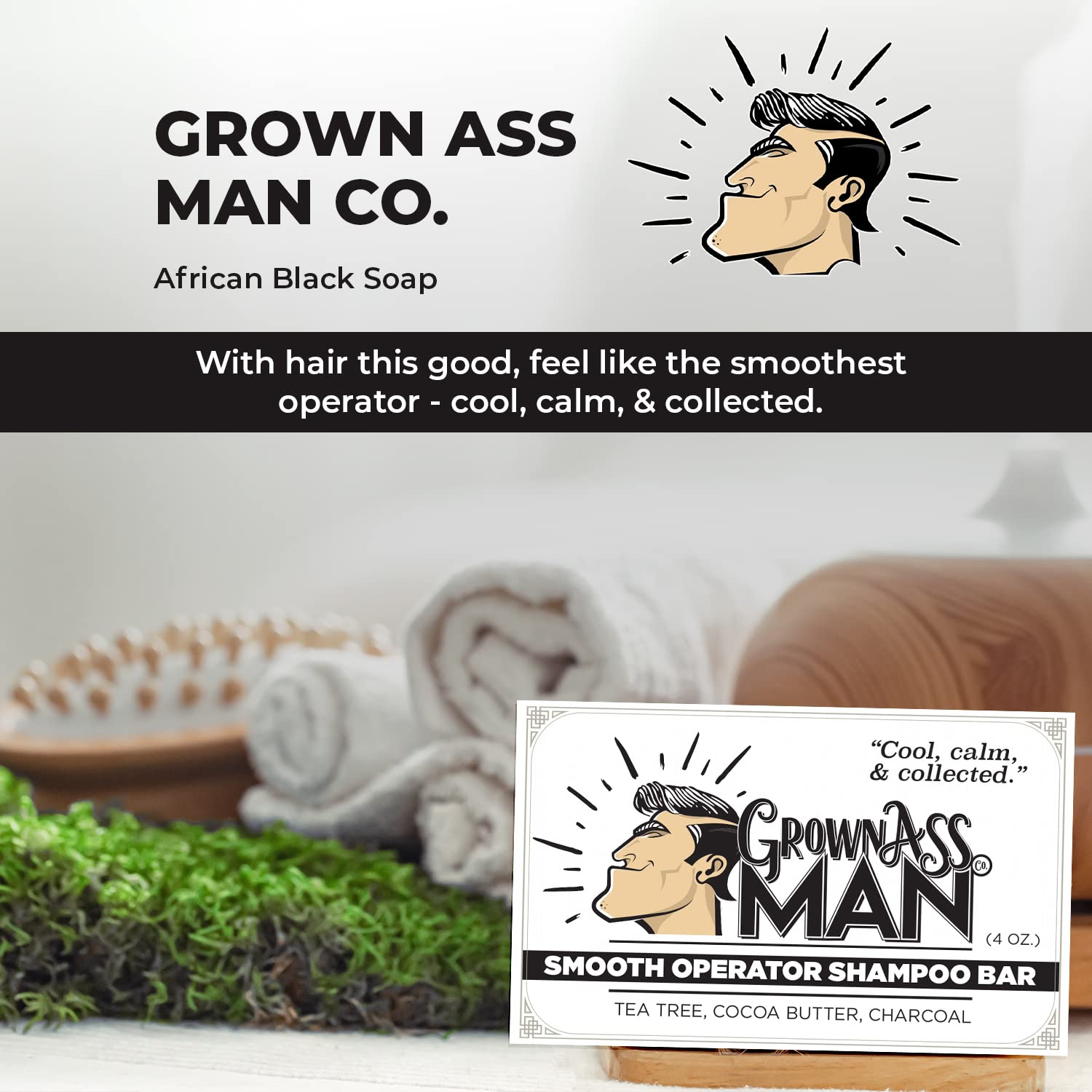 Rich lather from the Smooth Operator bar for hair, beard, and body wash.