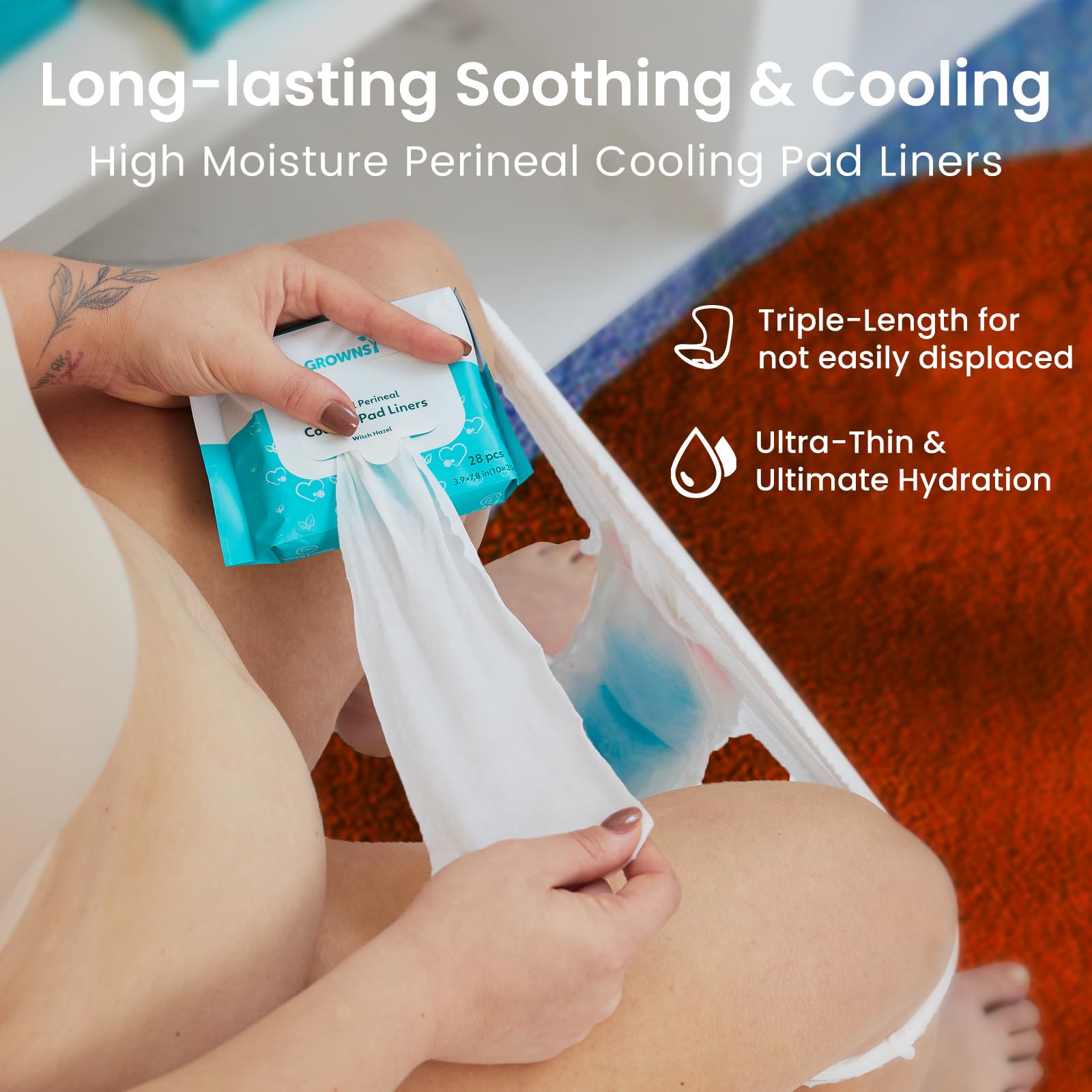 GROWNSY-unboxing-ready kit image emphasizes all-in-one care for new moms.