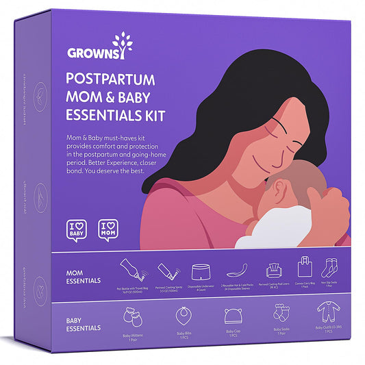 GROWNSY PERI bottle with angled spout for easy postpartum cleansing.