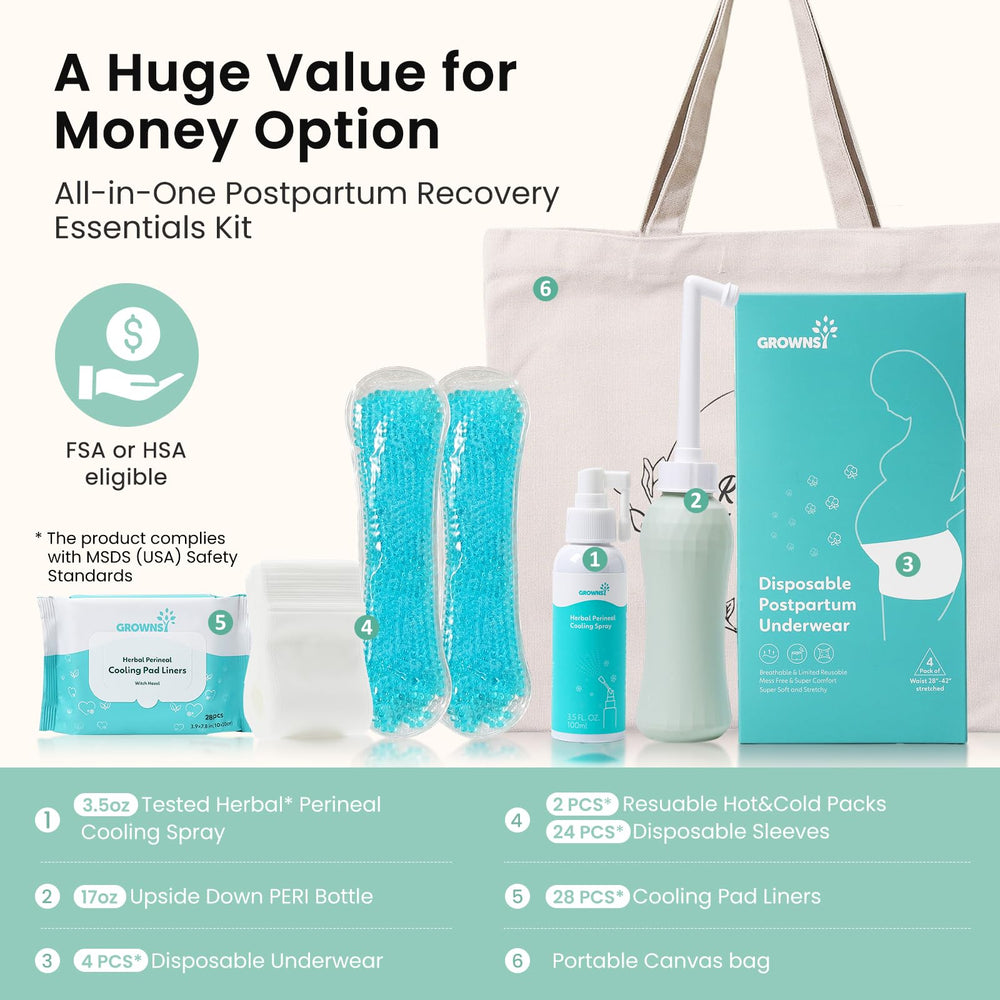 GROWNSY perineal spray 360 head enables versatile application after delivery