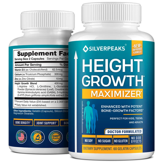 Front view of Growth Capsules to Grow Taller bottle