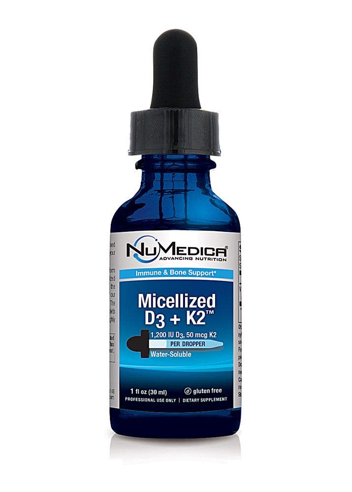 GS Micellized D3 + K2 1 fl oz bottle by NuMedica