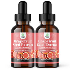 Bottle of GSE Grapefruit Seed Extract liquid with dropper