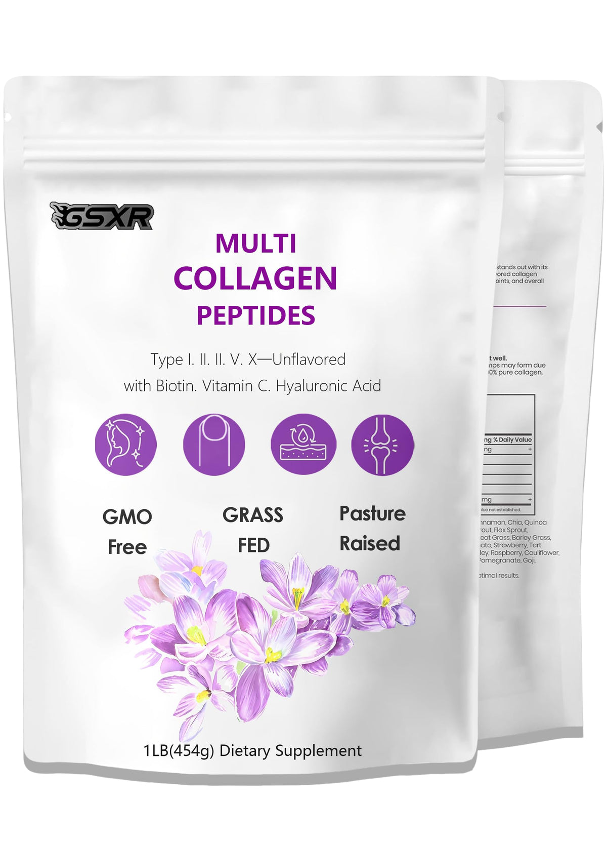 GSXR 1LB bottle of multi collagen powder