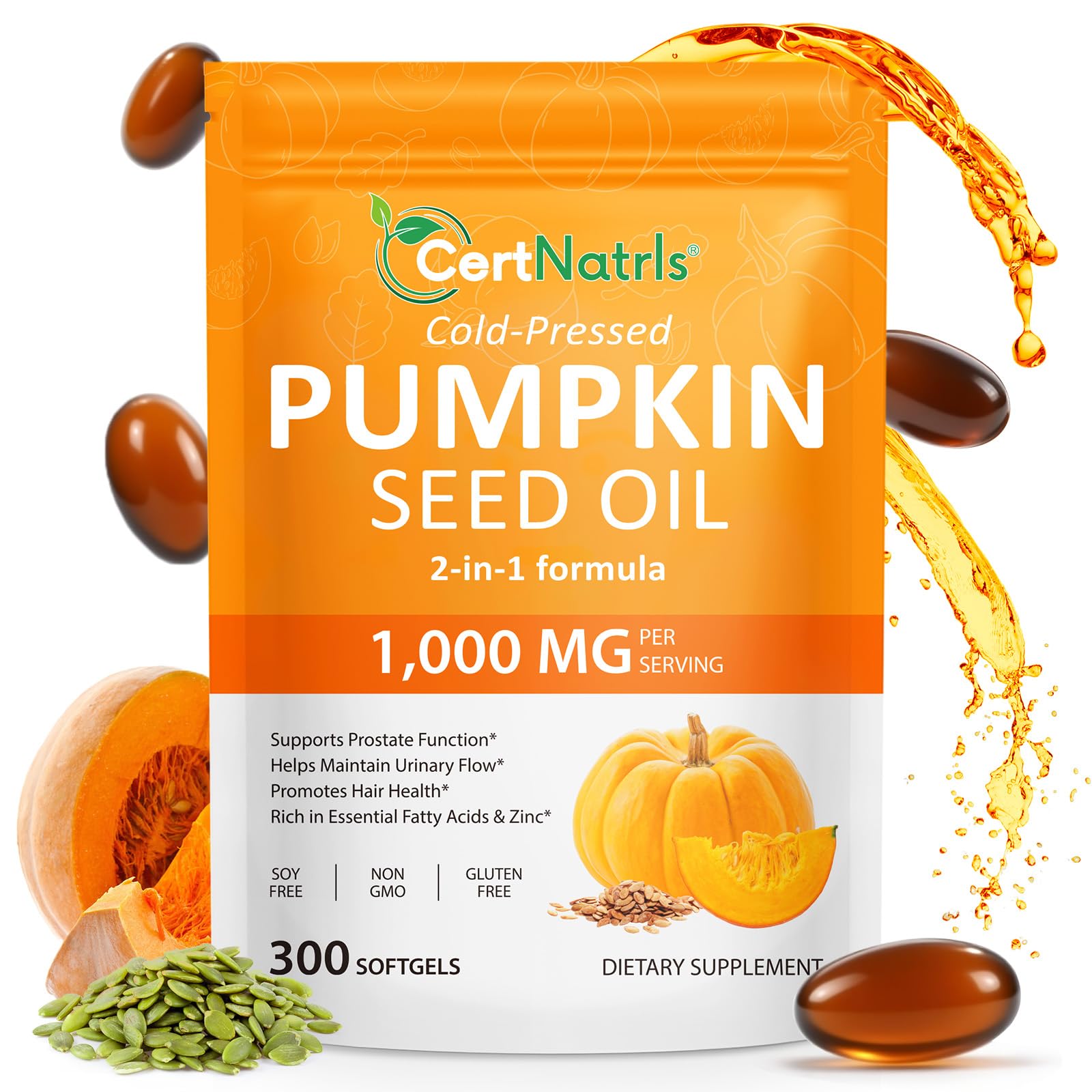 GTZSXNP Pumpkin Seed Oil Capsules – hero image
