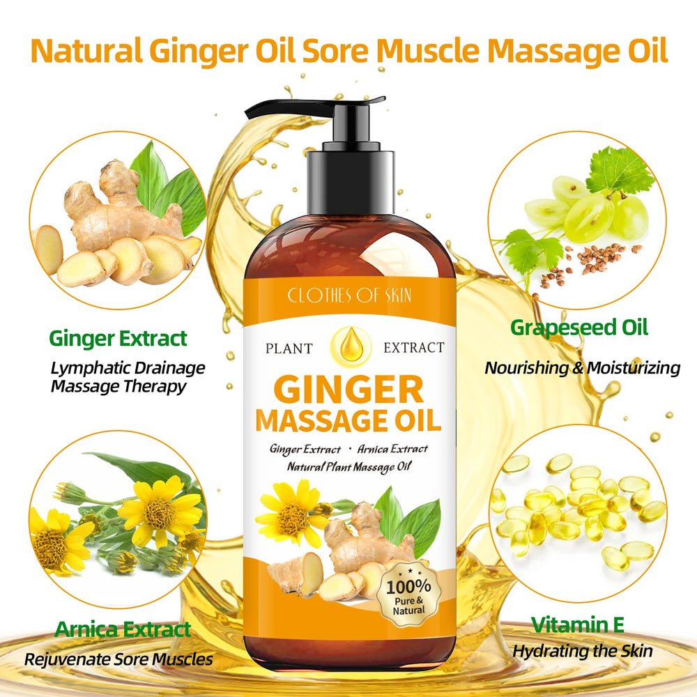 Gua sha session with ginger oil and arnica for lymphatic care