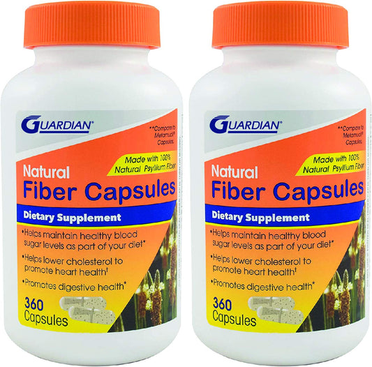 Guardian Psyllium Fiber Capsules bottle with 720 capsules