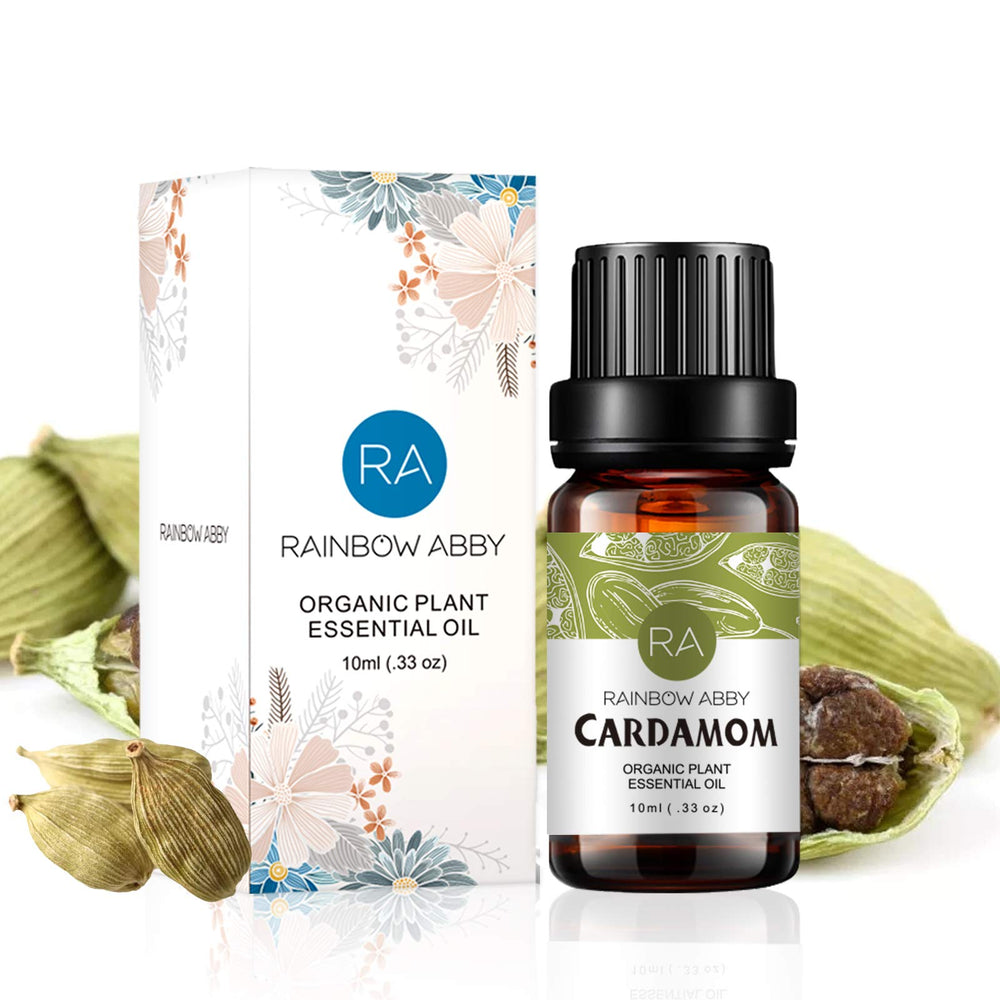 Guatemala origin Rainbow Abby Cardamom essential oil label
