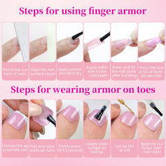 GUFUGU 72 nails and 72 toe-nails offer versatile at home manicure options