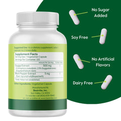 Guggul extract 500mg ingredients label