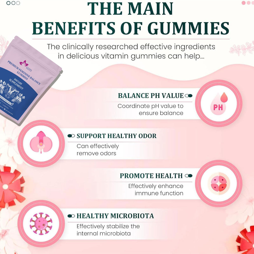 Gluten-free and vegan gummies label on GUITI packaging