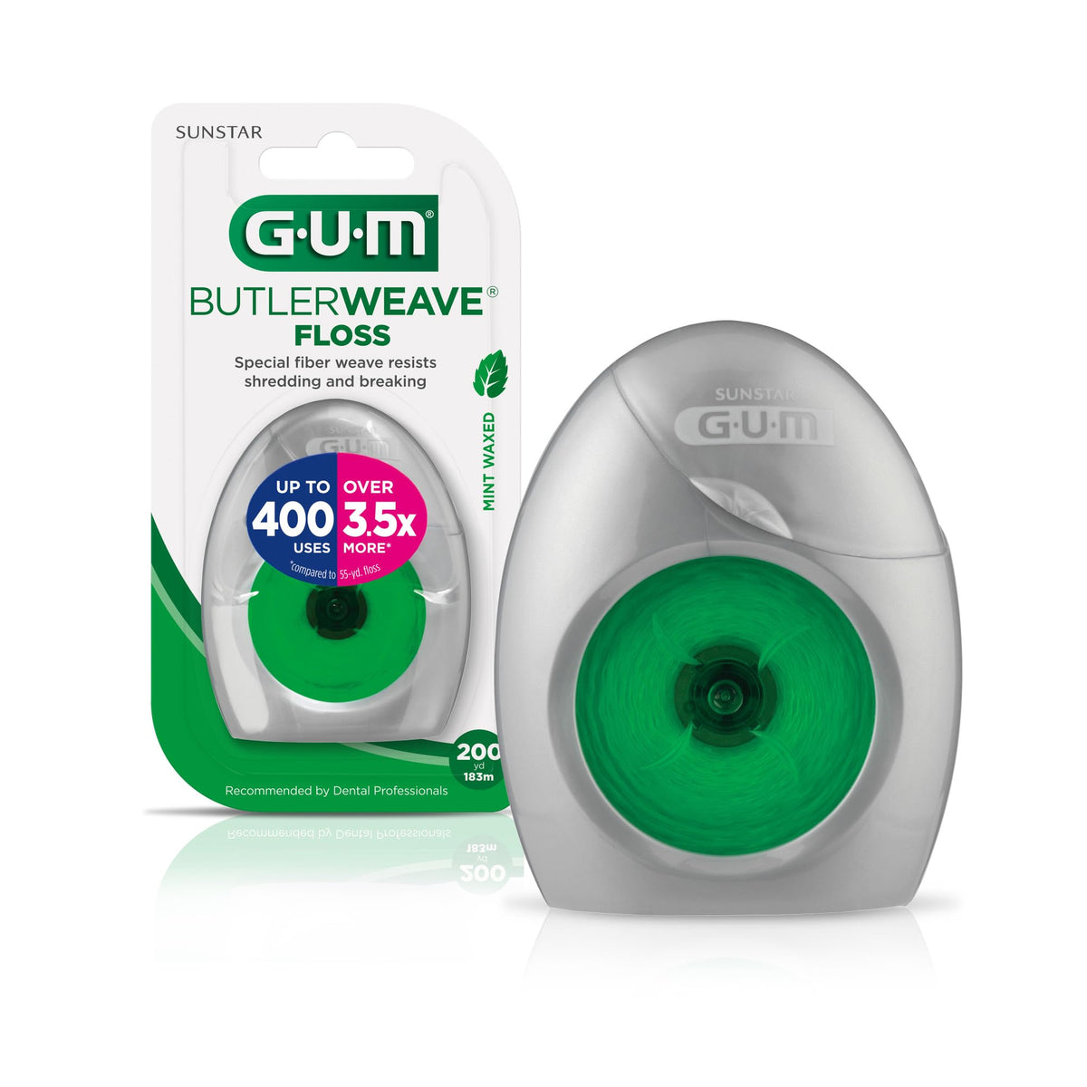 GUM ButlerWeave woven dental floss mint 1 count