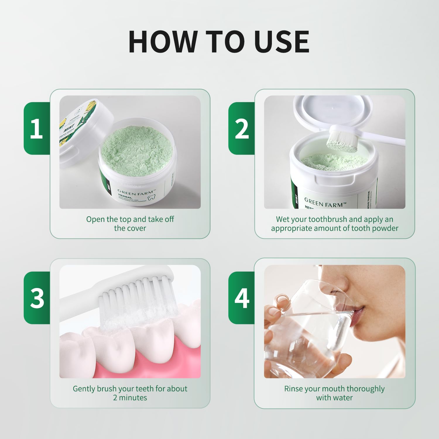 Gum-care botanicals including hyaluronic acid, lemon, sage