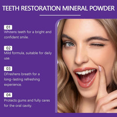 Gums healthy and breath freshened thanks to mineral powder