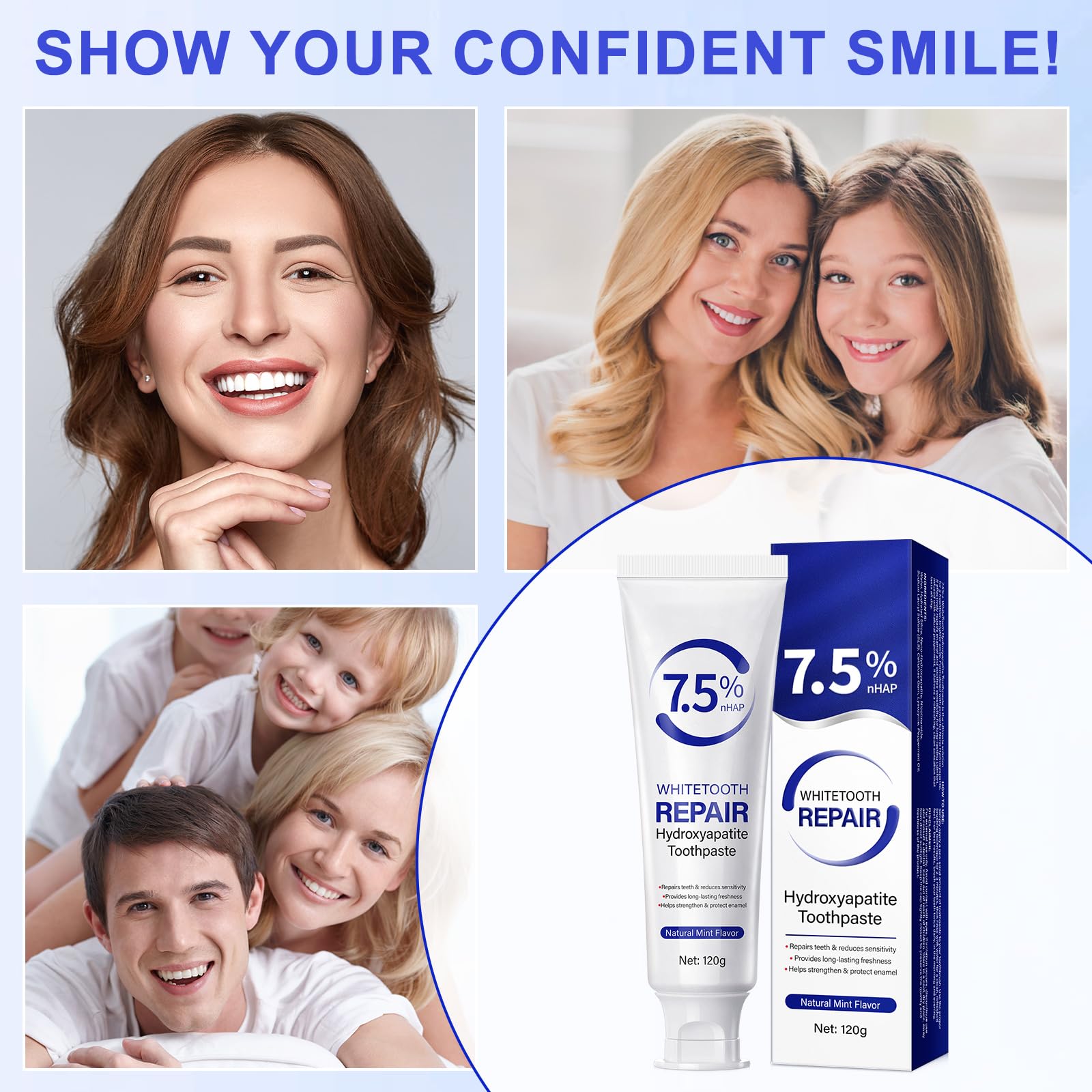 Toothbrush with toothpaste illustrating gum care enamel repair