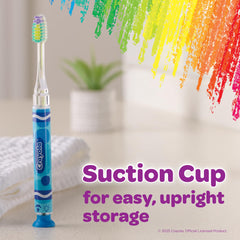 LED timer on toothbrush showing 60-second interval
