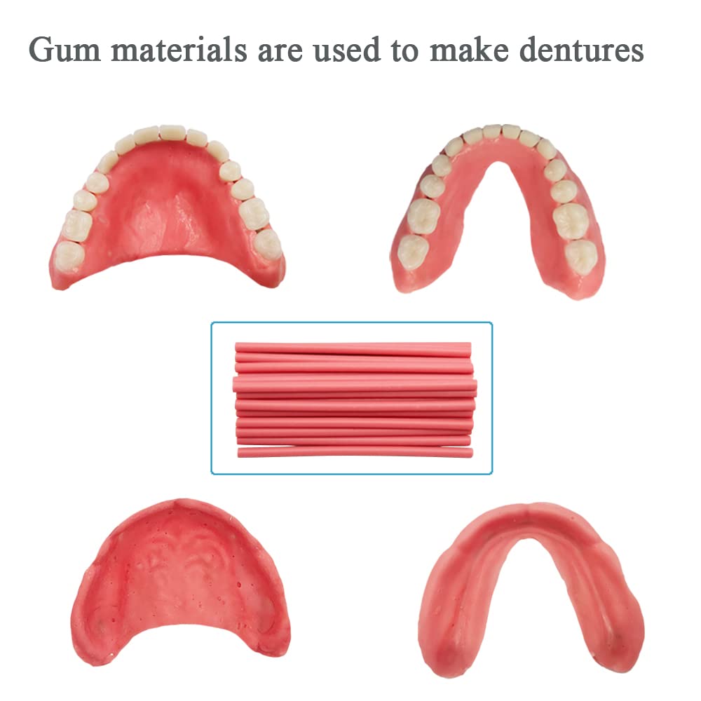 Denture fitting material kit components and instructions