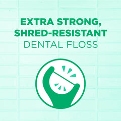 Compact travel-friendly floss picks in packaging