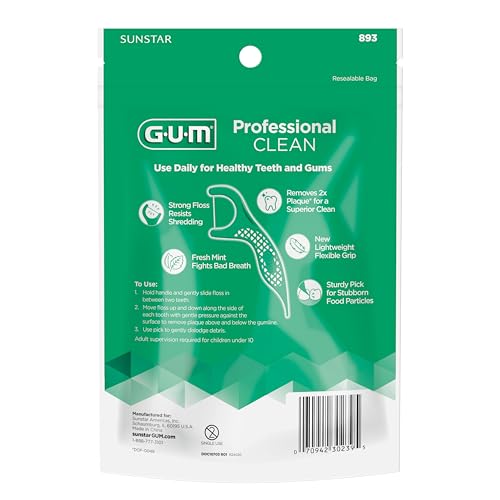 Extra-strong shred-resistant floss on a floss pick