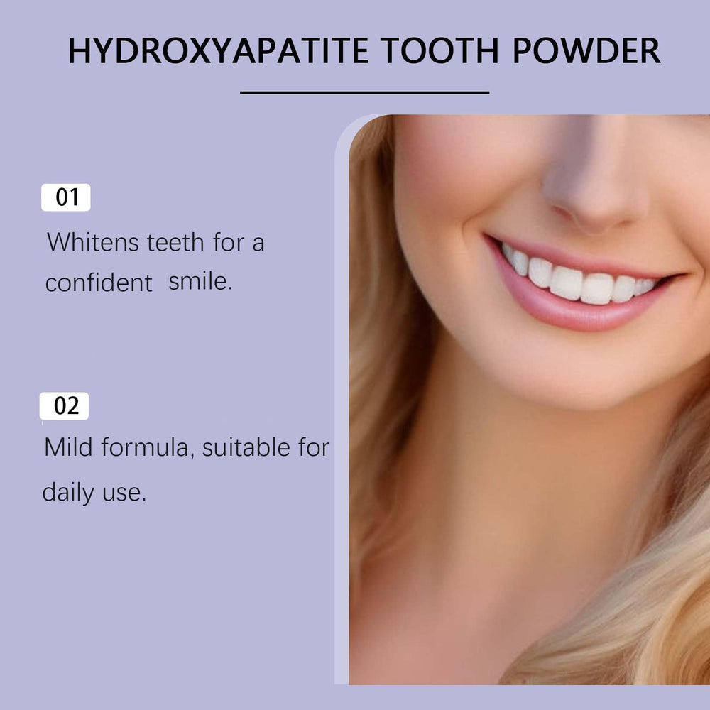 Gum protection with hydroxyapatite tooth powder