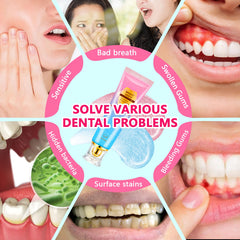 Gum repair ingredients highlighted on toothpaste label