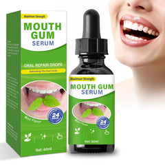 Gum Restore Drops bottle with mint flavor label