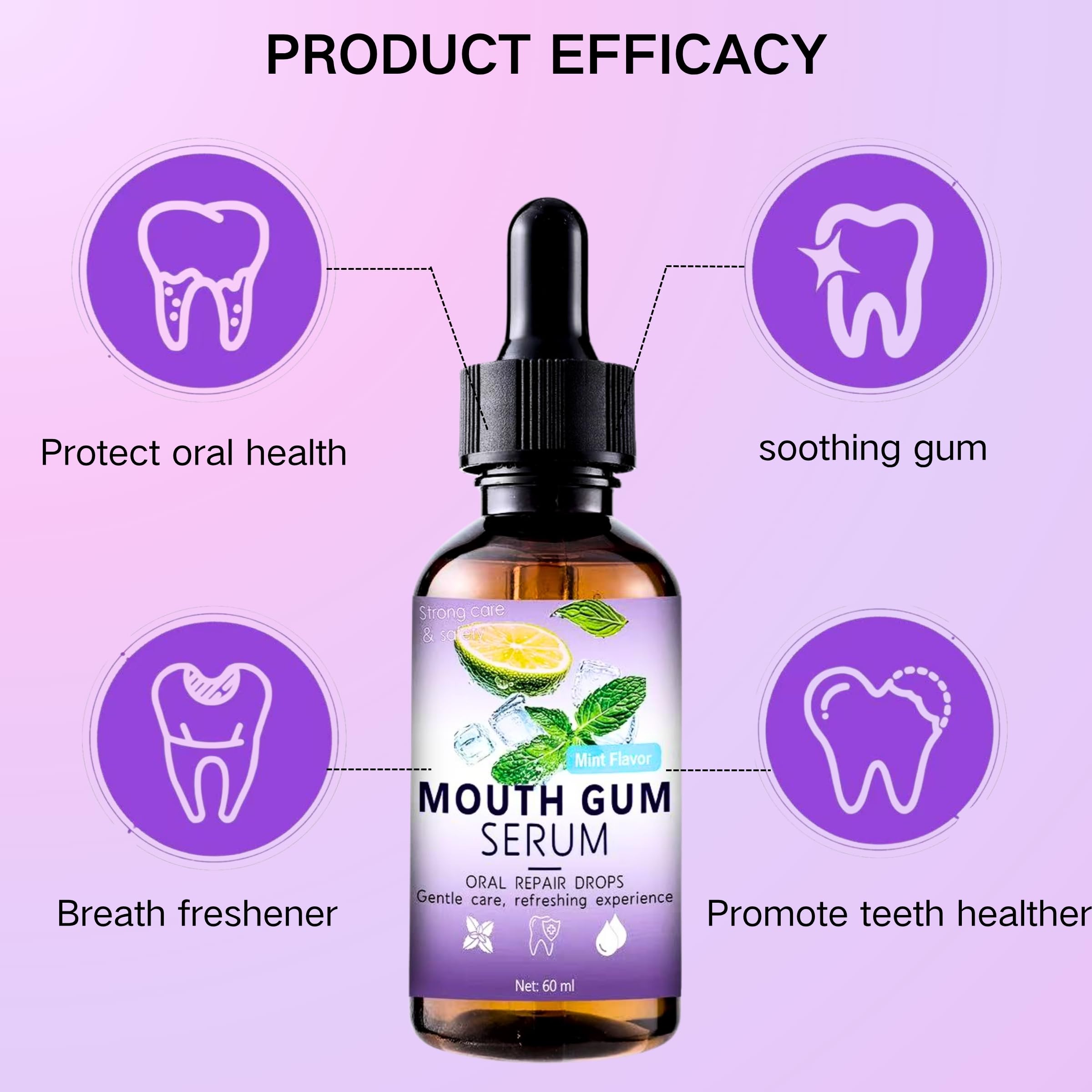 Healthy gums and fresh breath concept
