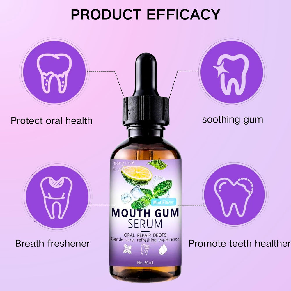 Healthy gums and fresh breath concept