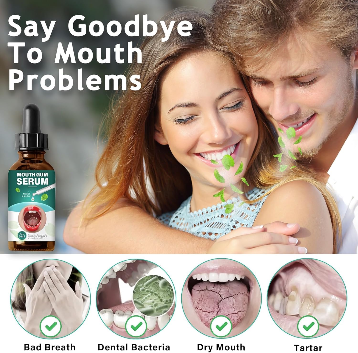 Close-up of natural plant extracts used in Gum Restore Drops