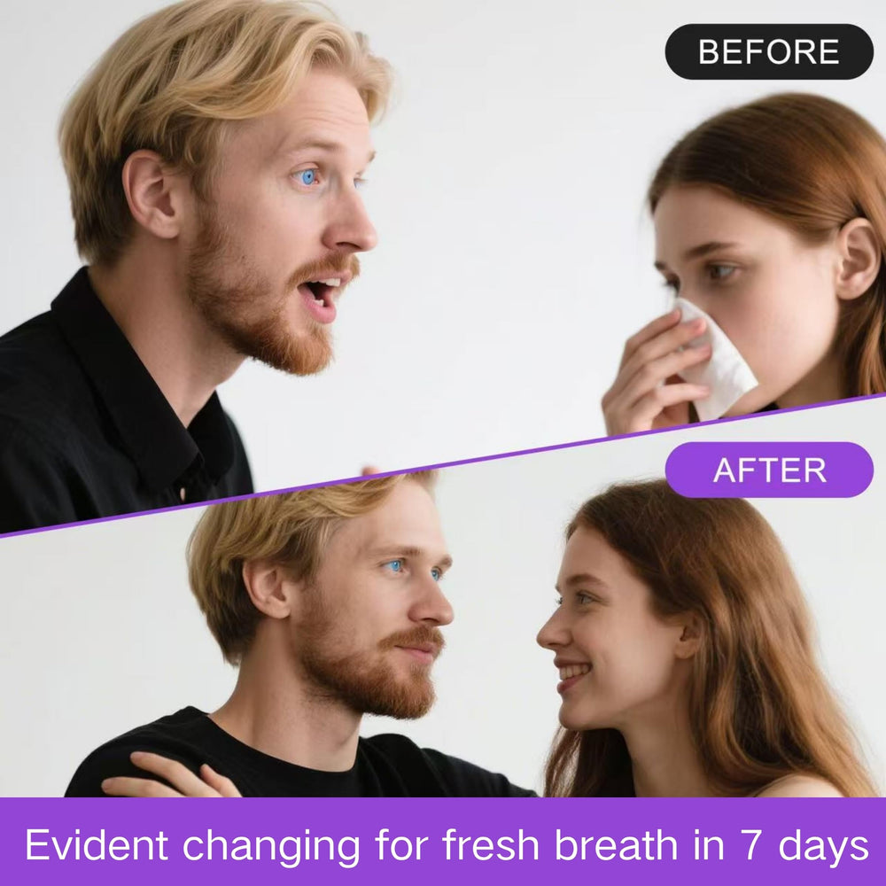 Applying drops to gums with dropper