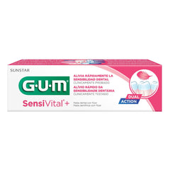 Front view of GUM Sensi Vital+ Dual Action Toothpaste 75 ml