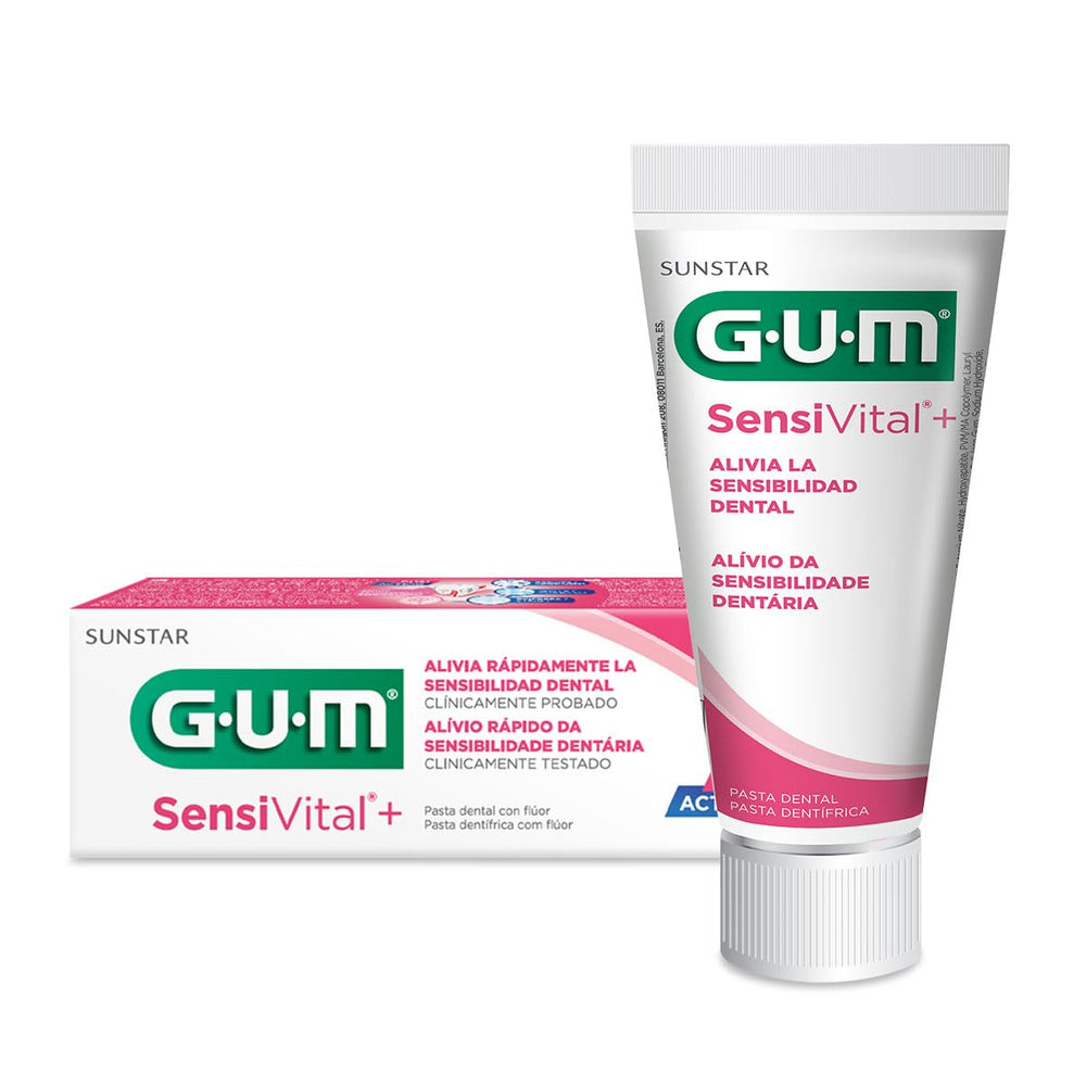 Ingredients panel for GUM Sensi Vital+ toothpaste