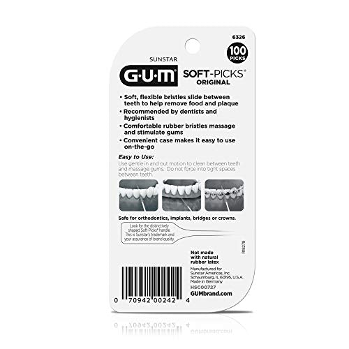 Plastic carry case for GUM Soft-Picks Original