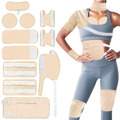 GUMIFOTNE Castor Oil Pack Wrap for entire body laid out