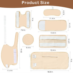 Universal fit with two elastic bands for adjustable wrap