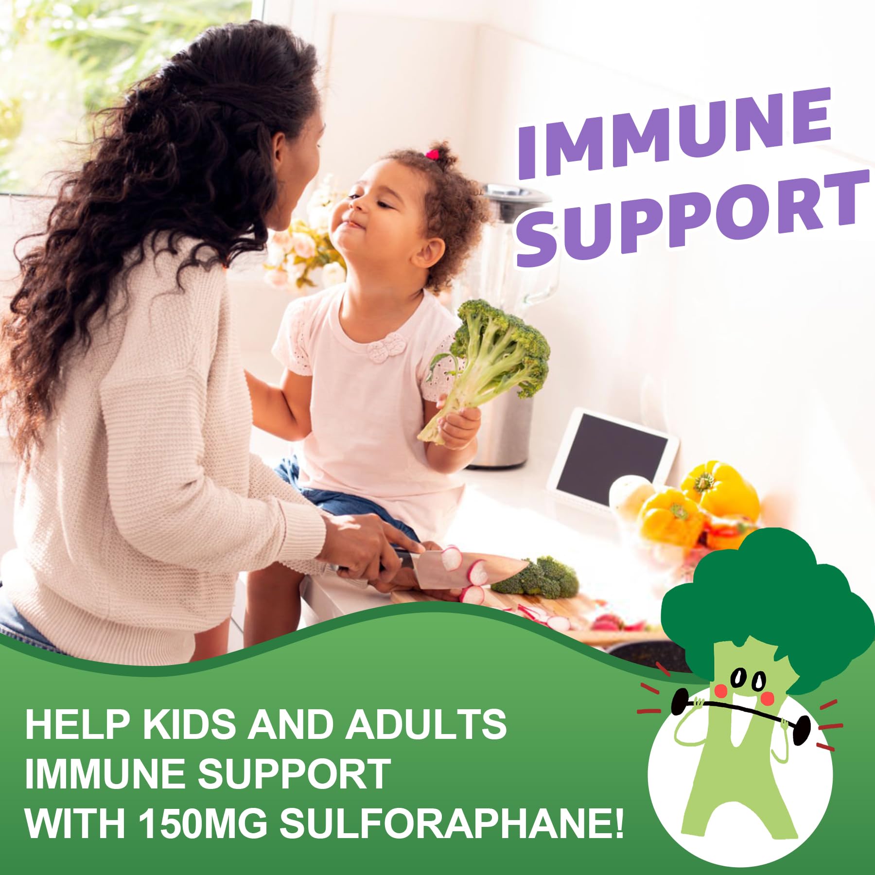 Gummy chews with green apple flavor