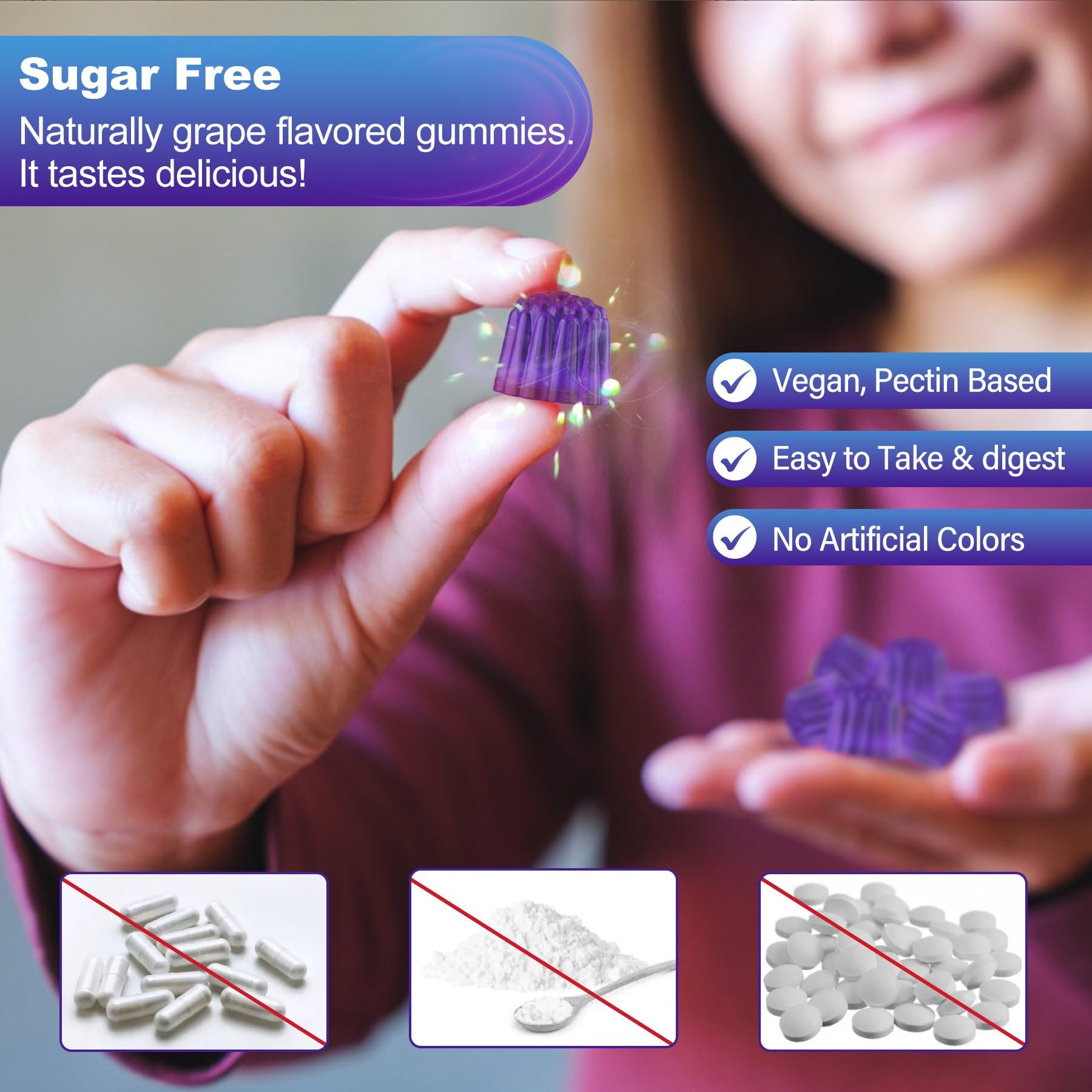 Gummies suitable for adults and kids