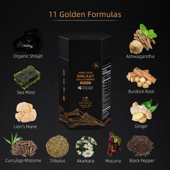 Packaging front view of 5Loaf2Fish Shilajit Gummies