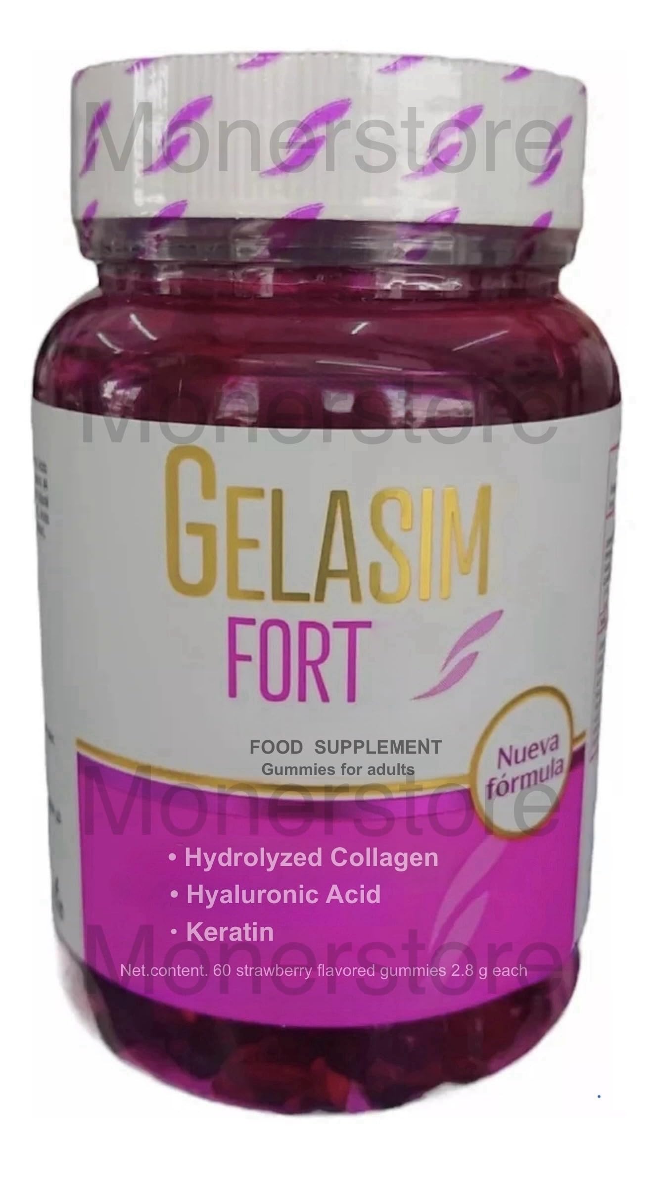 60-pack gummies for hair, skin and nails support