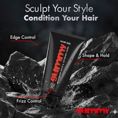 Gummy professional hair gel adds shine with a lightweight finish