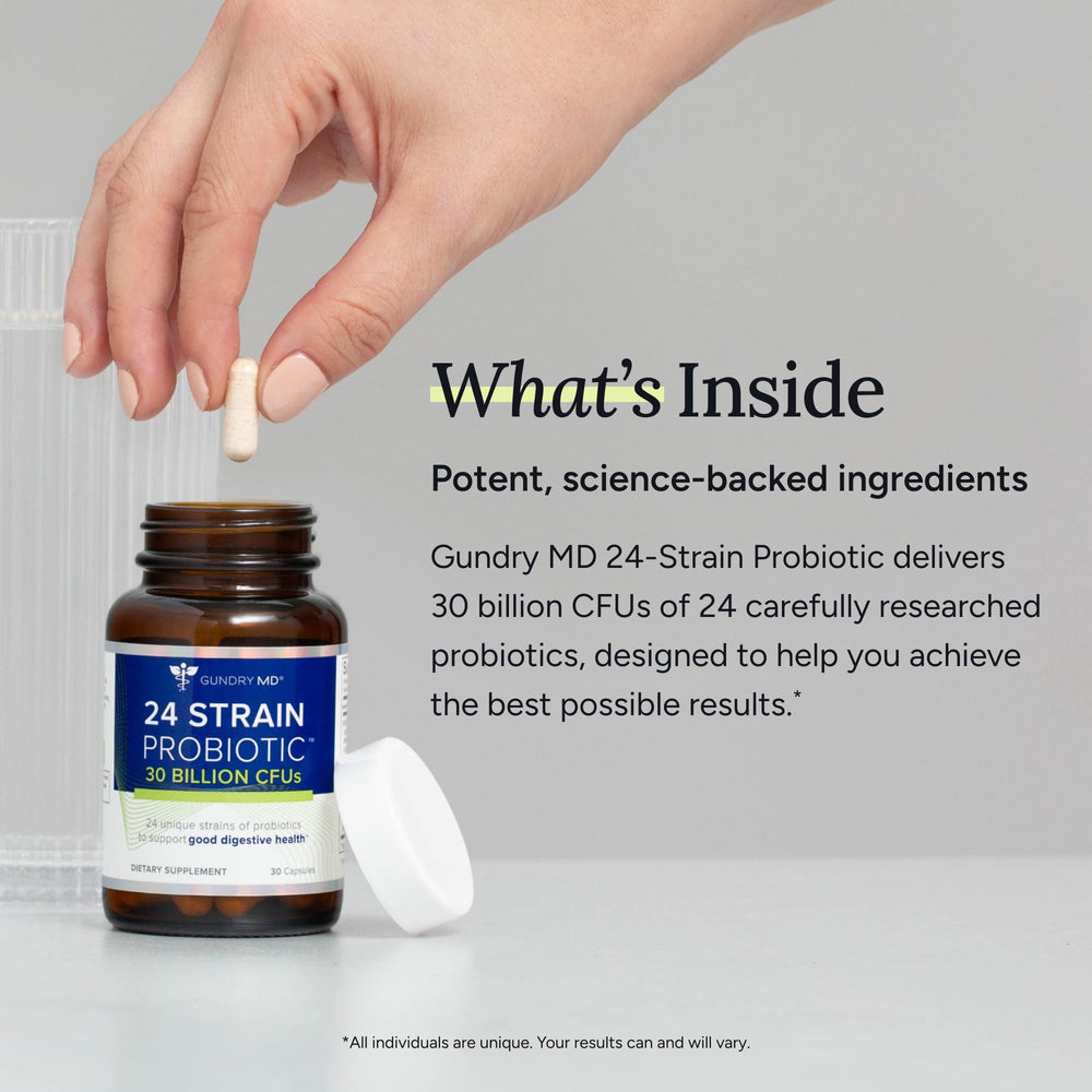 Gundry MD probiotic nutrition facts panel supports informed daily use