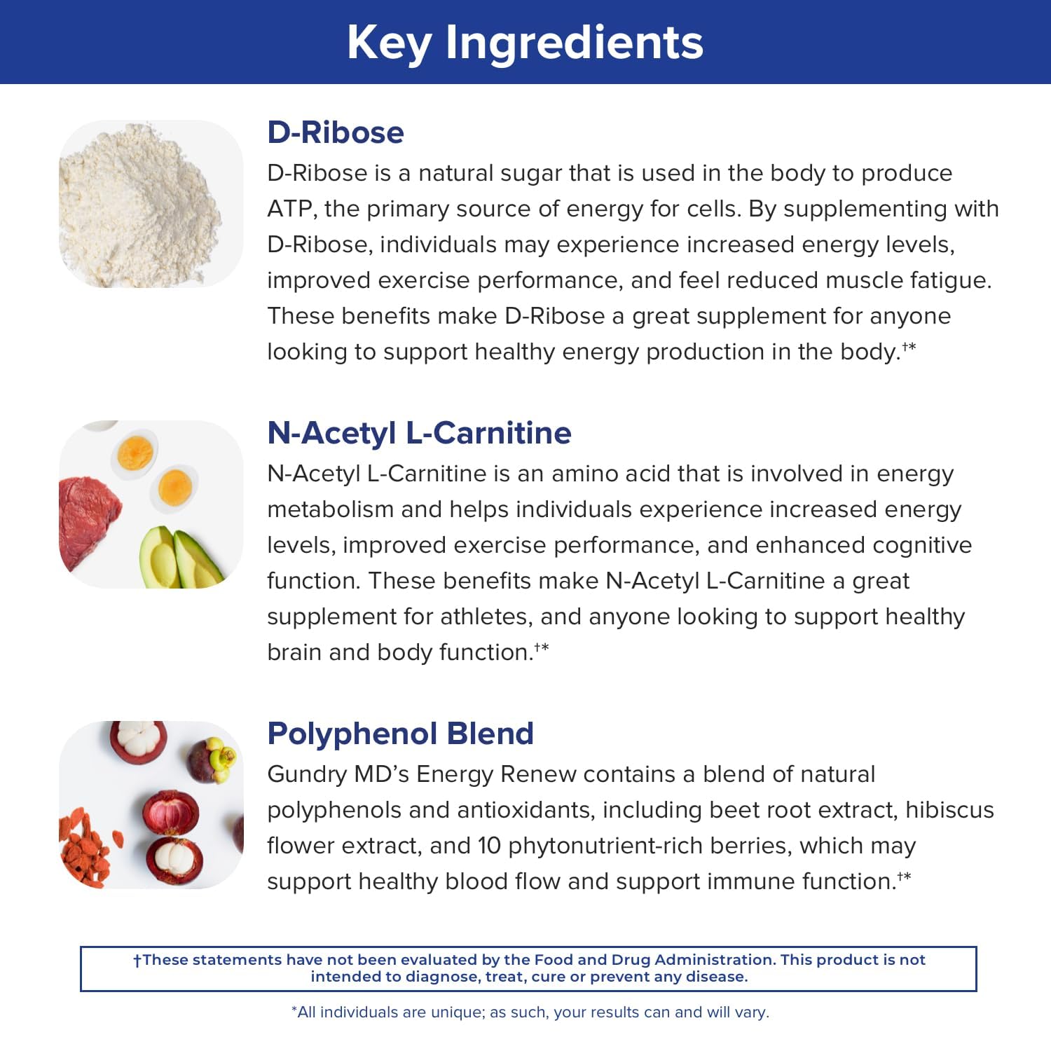 Energy Renew bottle with healthy lifestyle items