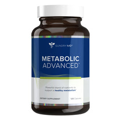 Gundry MD Metabolic Advanced berberine bottle promotes healthy metabolism and taken as part of daily routine.