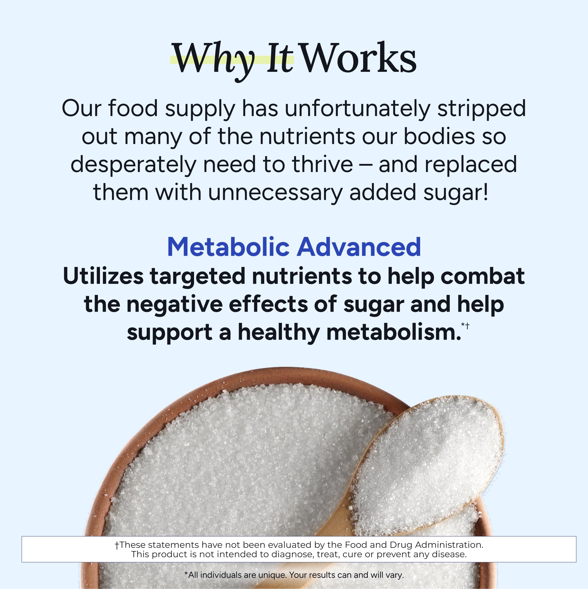 Nutrition facts and vitamin blend graphic for Gundry MD supplement