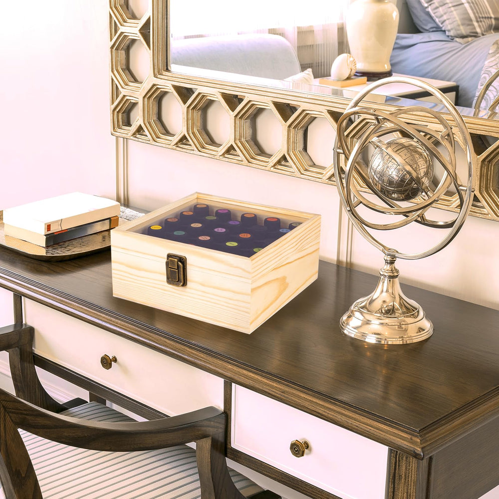 Guolich space-saving design reduces clutter while showcasing your collection.